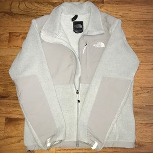 Women’s Light Grey North Face Denali Jacket